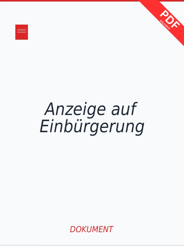 Anzeige auf Einbürgerung PDF indir