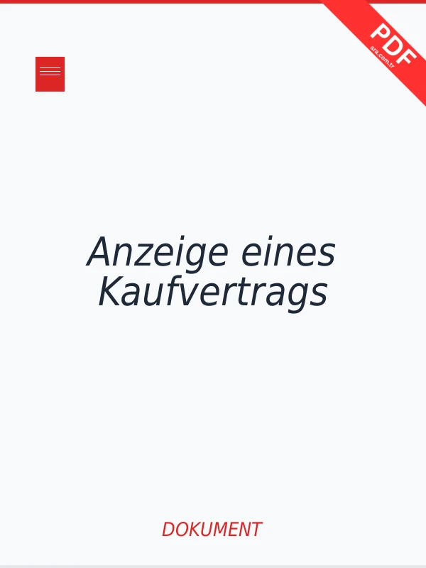 Anzeige eines Kaufvertrags PDF indir