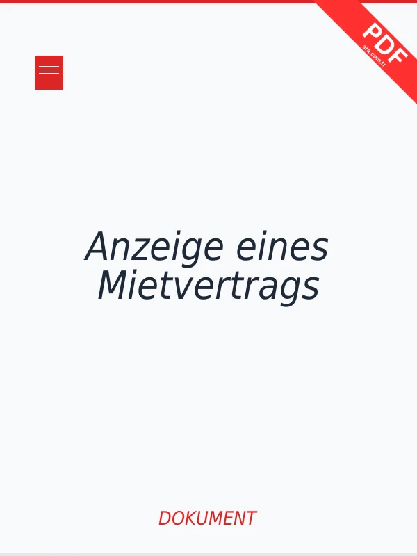 Anzeige eines Mietvertrags PDF indir