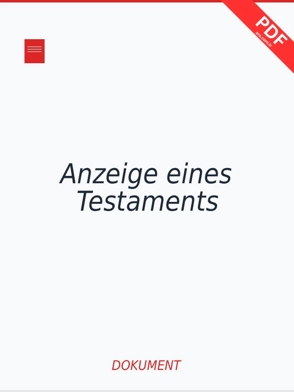 Anzeige eines Testaments PDF indir