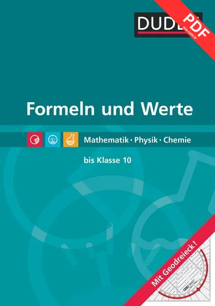 Formeln und Werte - Formelsammlung bis Klasse 10