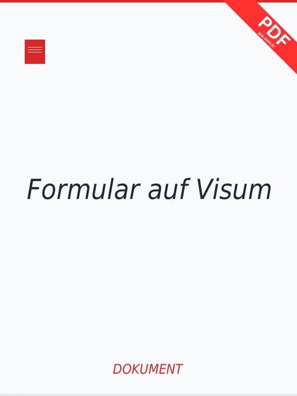 Formular auf Visum PDF indir
