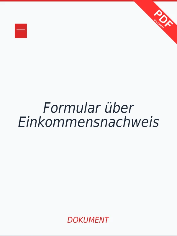 Formular über Einkommensnachweis PDF indir