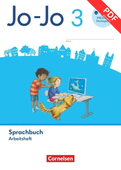 Jo-Jo Sprachbuch 3. Schuljahr - Allgemeine Ausgabe 2024 - Arbeitsheft kitap kapağı