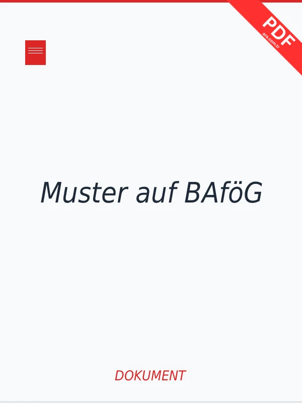 Muster auf BAföG Dokument-Cover