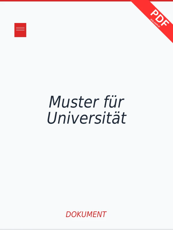 Muster für Universität PDF indir