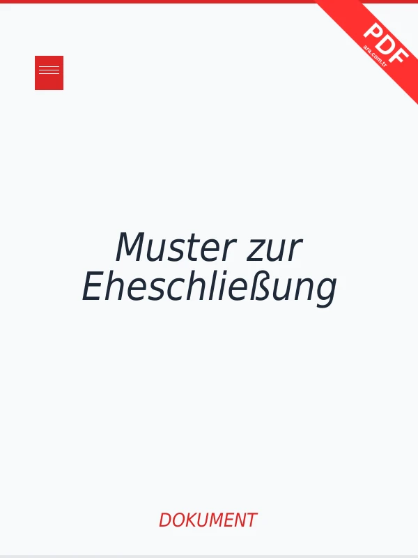 Muster zur Eheschließung PDF indir
