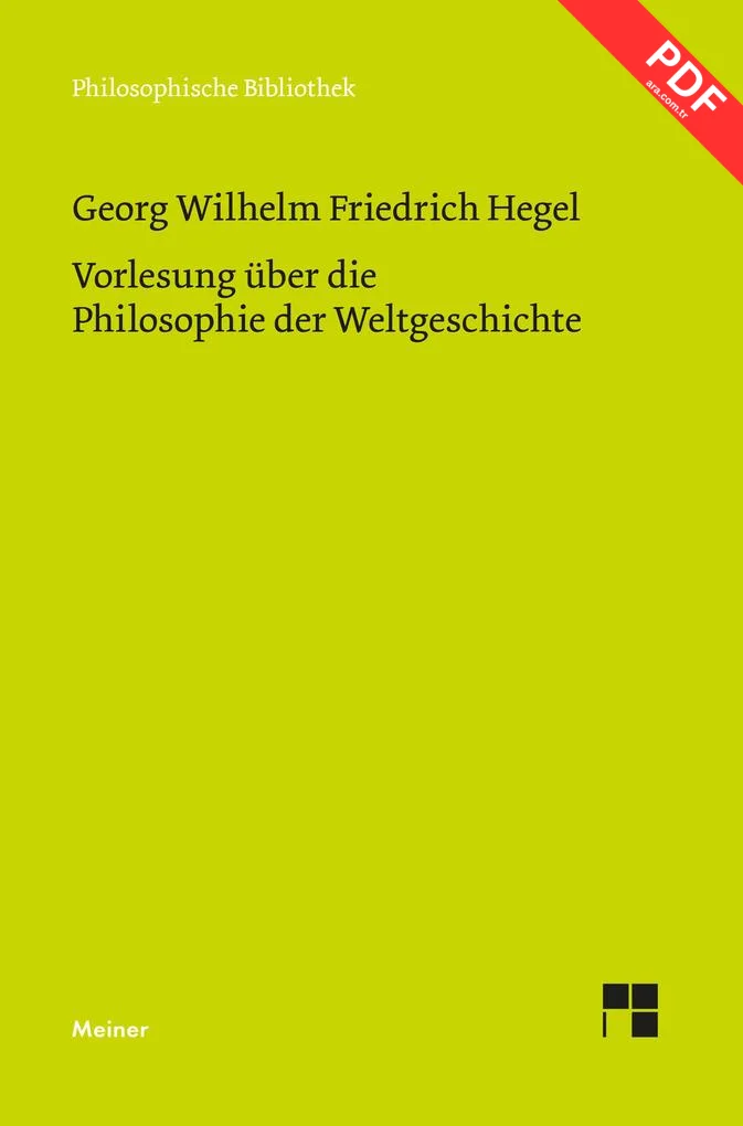Vorlesung über die Philosophie der Weltgeschichte PDF indir